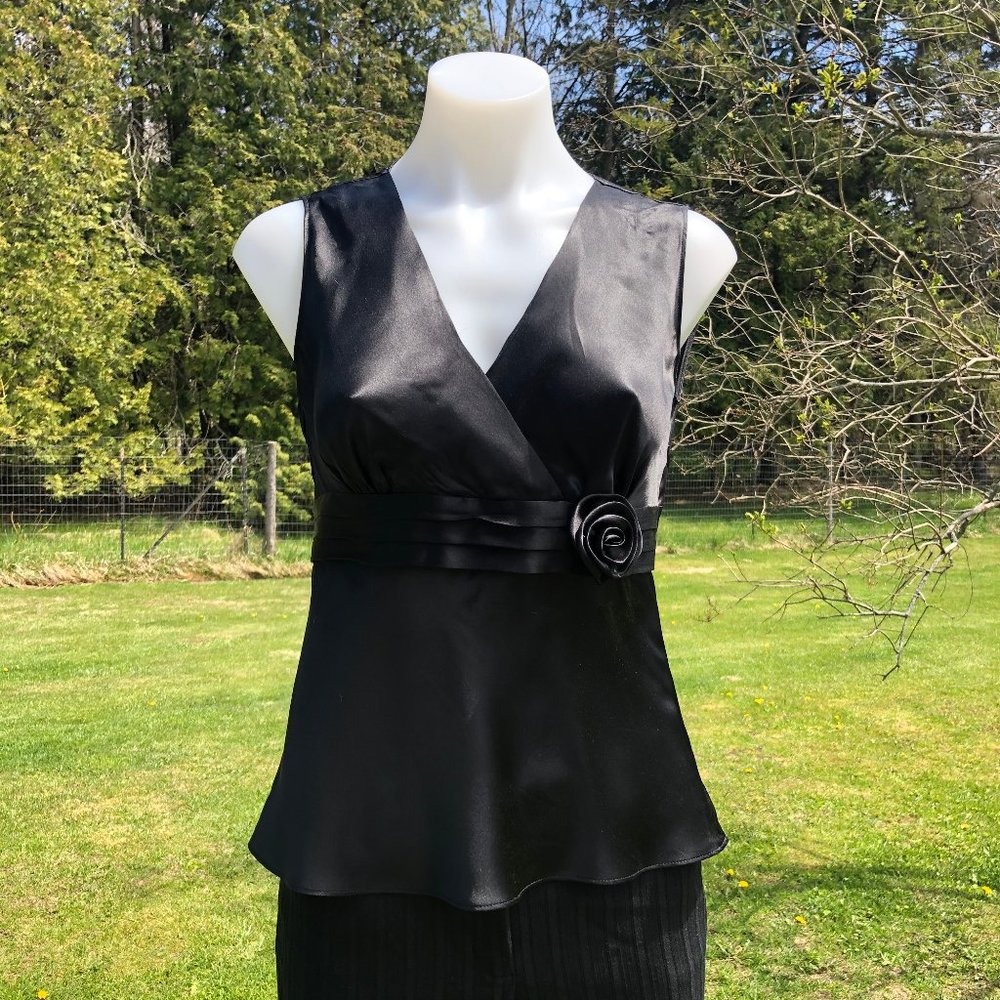 Black Silk Top